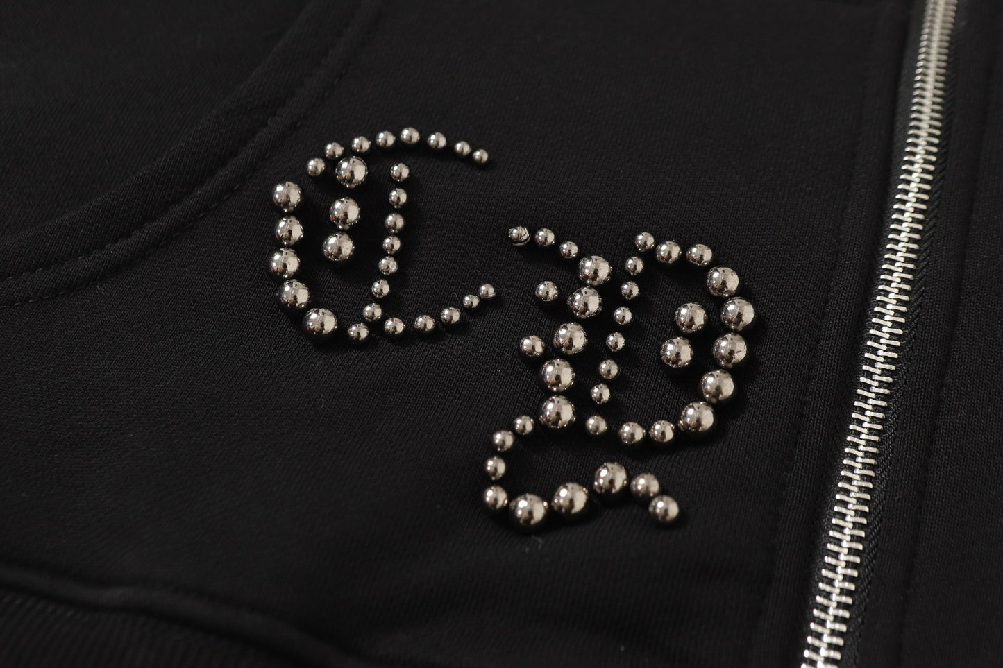 Chrome Hearts Rhinestone Cross Hoodie - Black Gothic Streetwear 2633