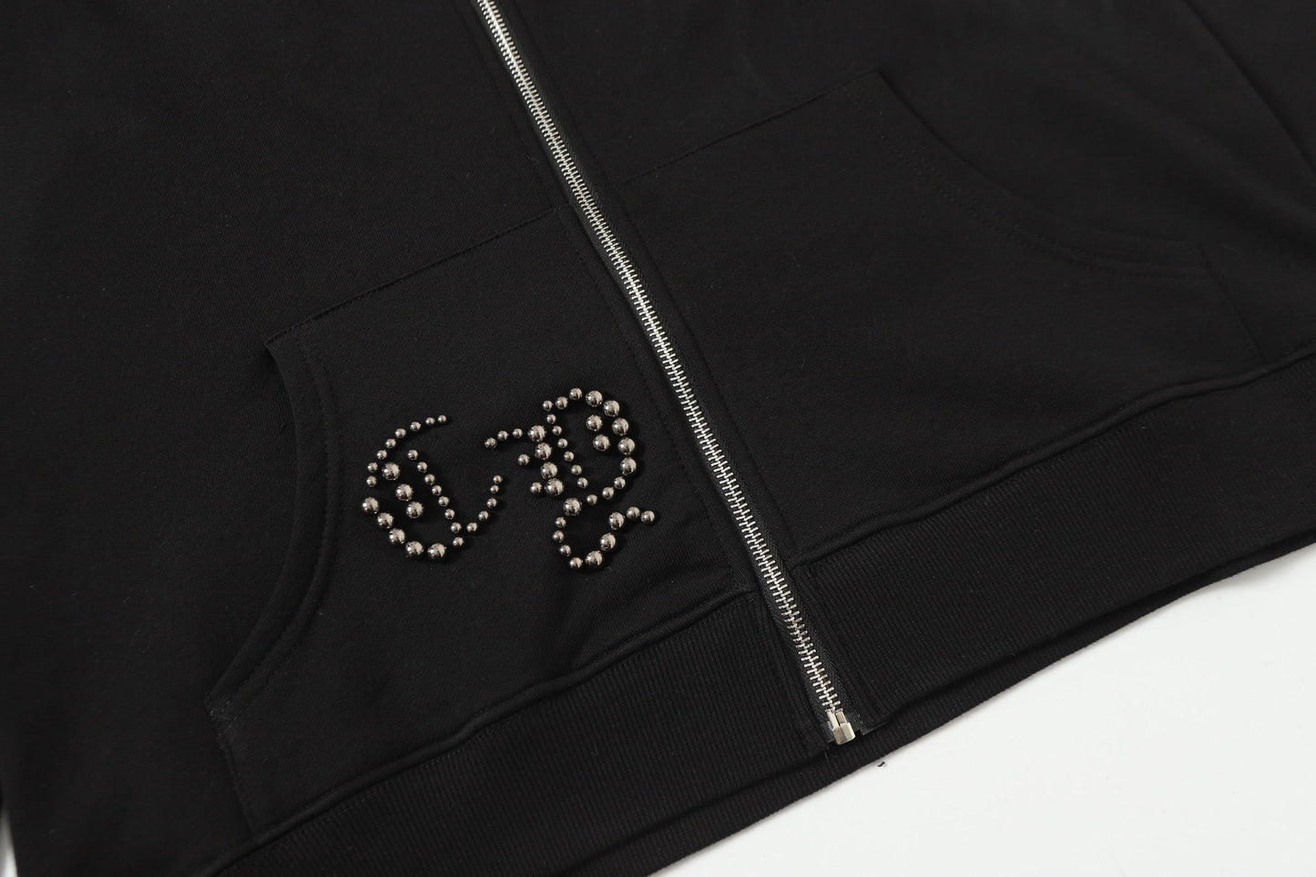Chrome Hearts Rhinestone Cross Hoodie - Black Gothic Streetwear 2633