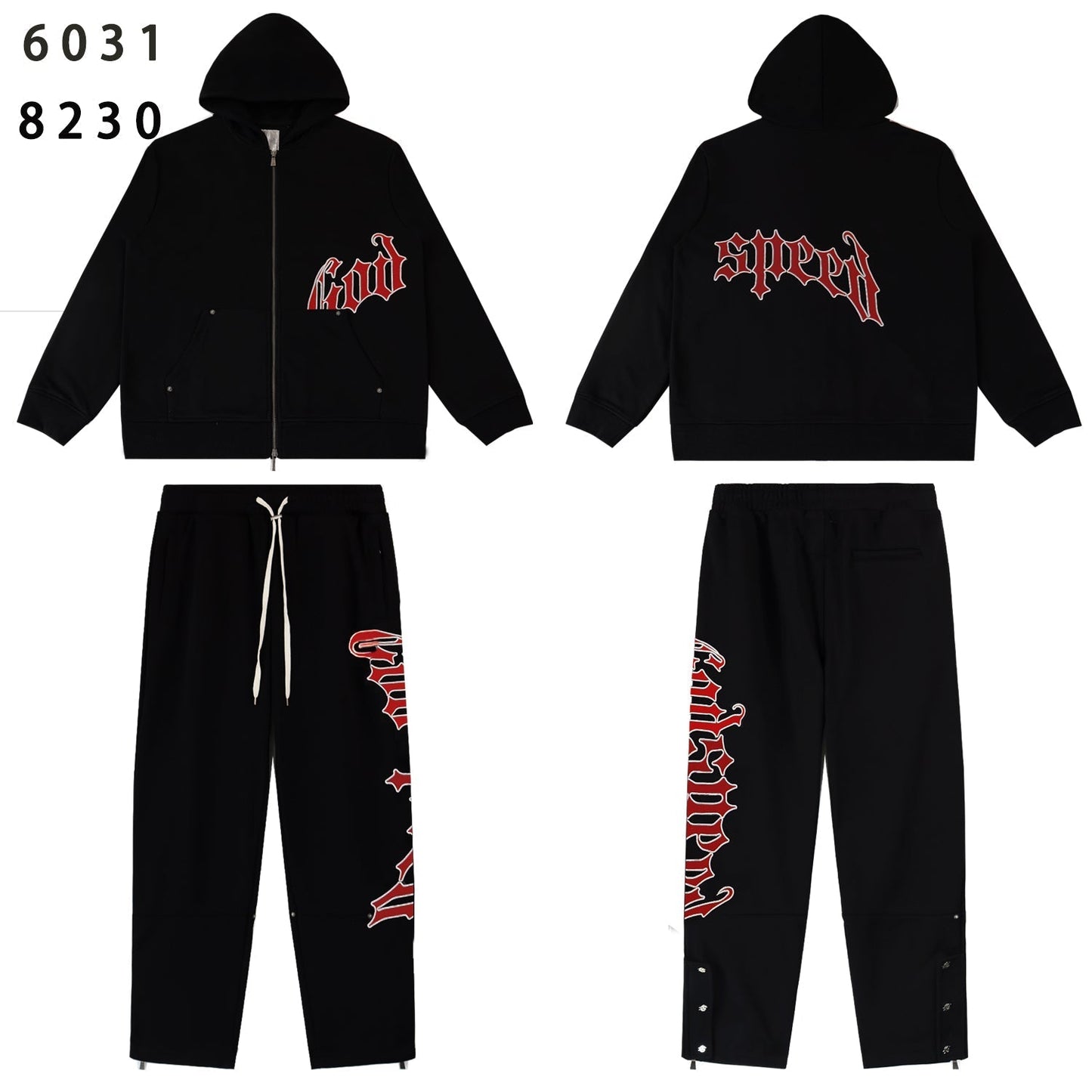 GodSpeed New Hoodie and Pants Set