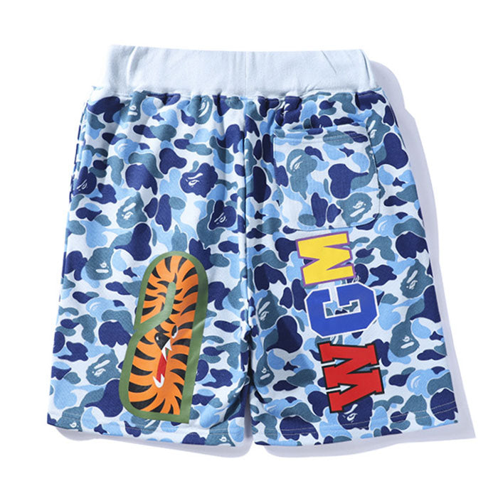 BAPE Double-hat Big ABC Camo Shark Hoodie