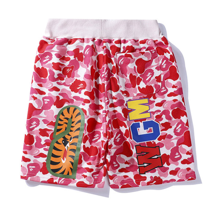 BAPE Double-hat Big ABC Camo Shark Hoodie